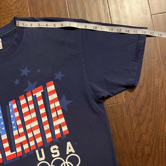 VTG 1996 Atlanta Olympics T-Shirt Champion x Team Hanes USA Made Single Stitch - Picture 6 of 7